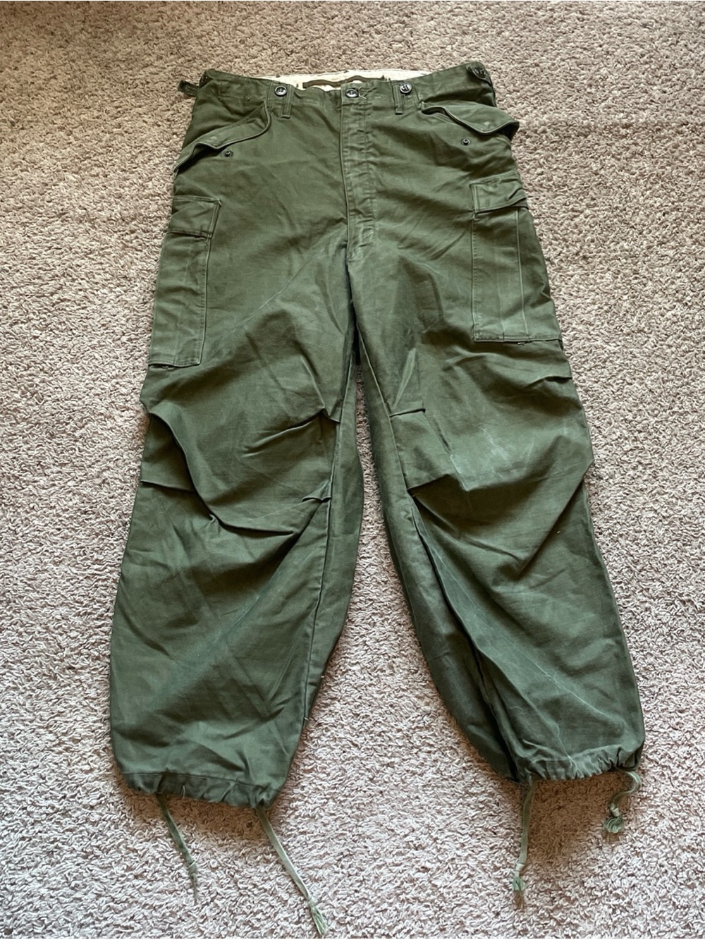 VTG 1952 US Army M51 Field Shell Trousers Mens Regular M Korean War L. W. Foster